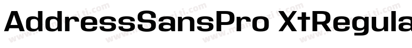 AddressSansPro XtRegular字体转换